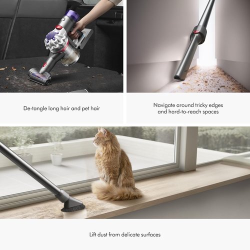 Dyson V8 Plus Cordless Vacuum - Powerful Cleaning for Hard Floors & Carpets | Handheld Conversion, 115AW, 40 Min Runtime