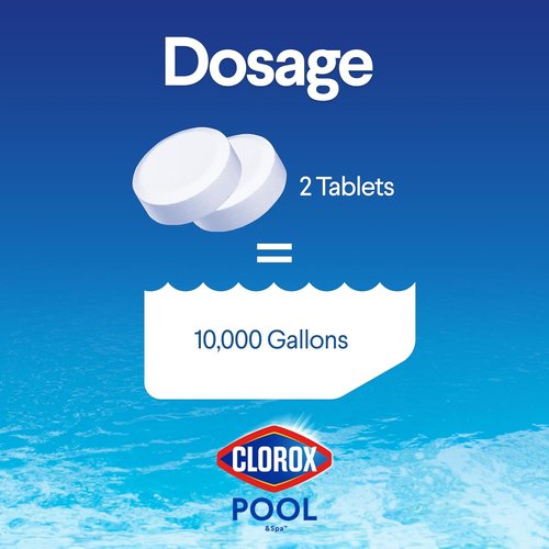 Clorox® Pool&Spa™ XtraBlue 3” Chlorinating Tablets - Kills Bacteria & Stops Algae | 25 LB