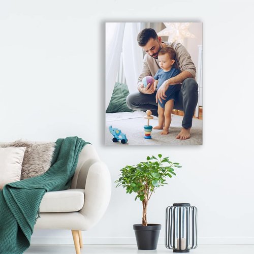 LMFPHOG Personalized Canvas Prints - Custom 8x10 Inch Wall Art for Family, Pets, Kids & Lovers
