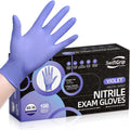 SwiftGrip Disposable Nitrile Exam Gloves - 3mil, Medium, Box of 100 | Violet, Latex-Free & Powder-Free for Medical Use