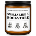 RIZOOCE Book Lovers Candle Gifts, Funny Gift Ideas for Book Lovers, Birthday Bookish Presents for Readers Librarian Bookworms -Old Book Candles (7Oz)