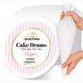 10 Inch Cake Drums - 12 Pack - Premium Round Cake Boards ½-Inch Thick, Greaseproof & Food-Grade Cake Base for Baking, Weddings, Birthdays, and Professional Cake Display