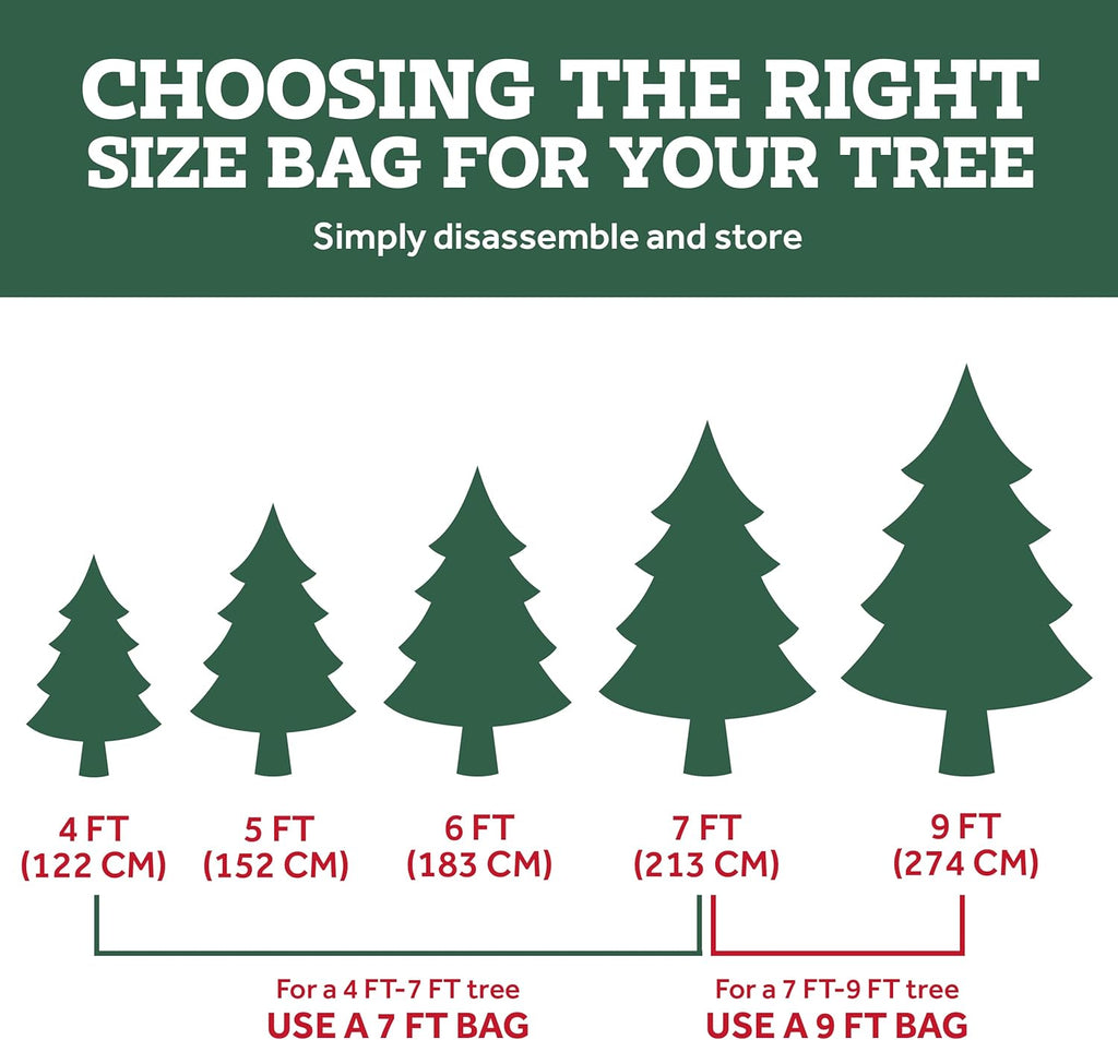 Zober Large Christmas Tree Storage Bag | Waterproof & Durable for 9 Ft Trees - Pack of 2