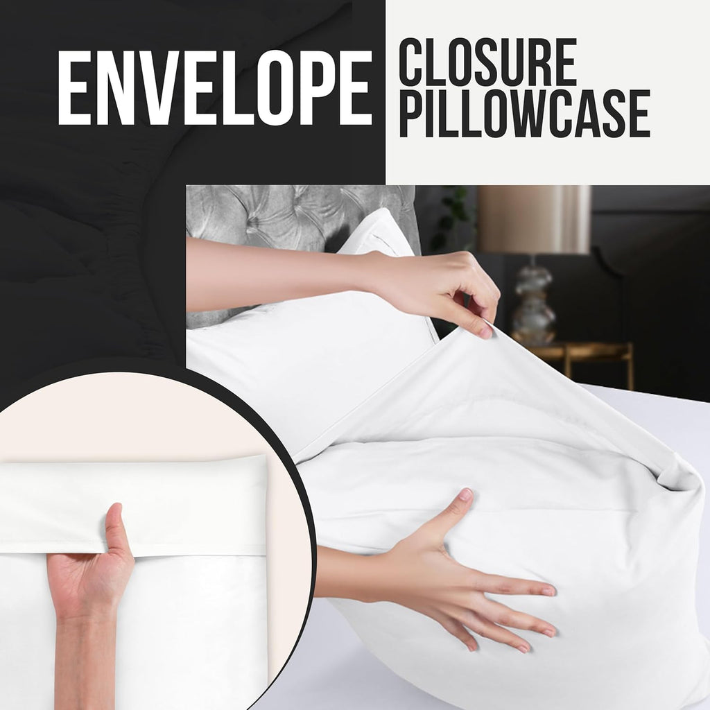 Utopia Bedding Standard Pillow Cases - Soft Brushed Microfiber - Pack of 4 | Fade Resistant 20 x 26 Inches (White)