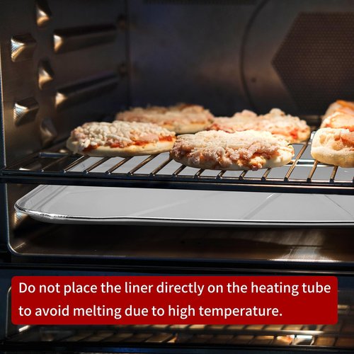 Roponan 25 Pack Disposable Foil Oven Liners, 18.5 x 15.5 Inch Aluminum Foil Liners for Electric Oven & Gas Oven, Oven Drip Pan Tray for Baking, Roasting, Grilling & Cooking