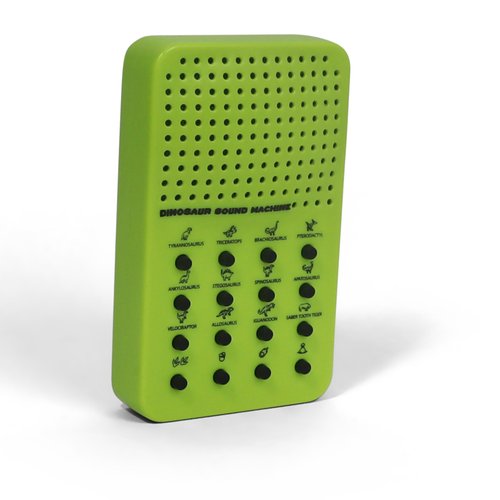 Dinosaur Noisemaker with 16 Sounds, Roars, Stomps, Screeches and Dino Noises, Portable Electronic Sound Maker Dinosaur Themed Sound Board for Kids with 16 Effects, Birthday Noise Maker Toy Gift