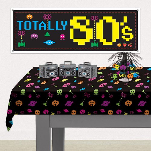 Beistle Totally 80s Plastic Tablecover