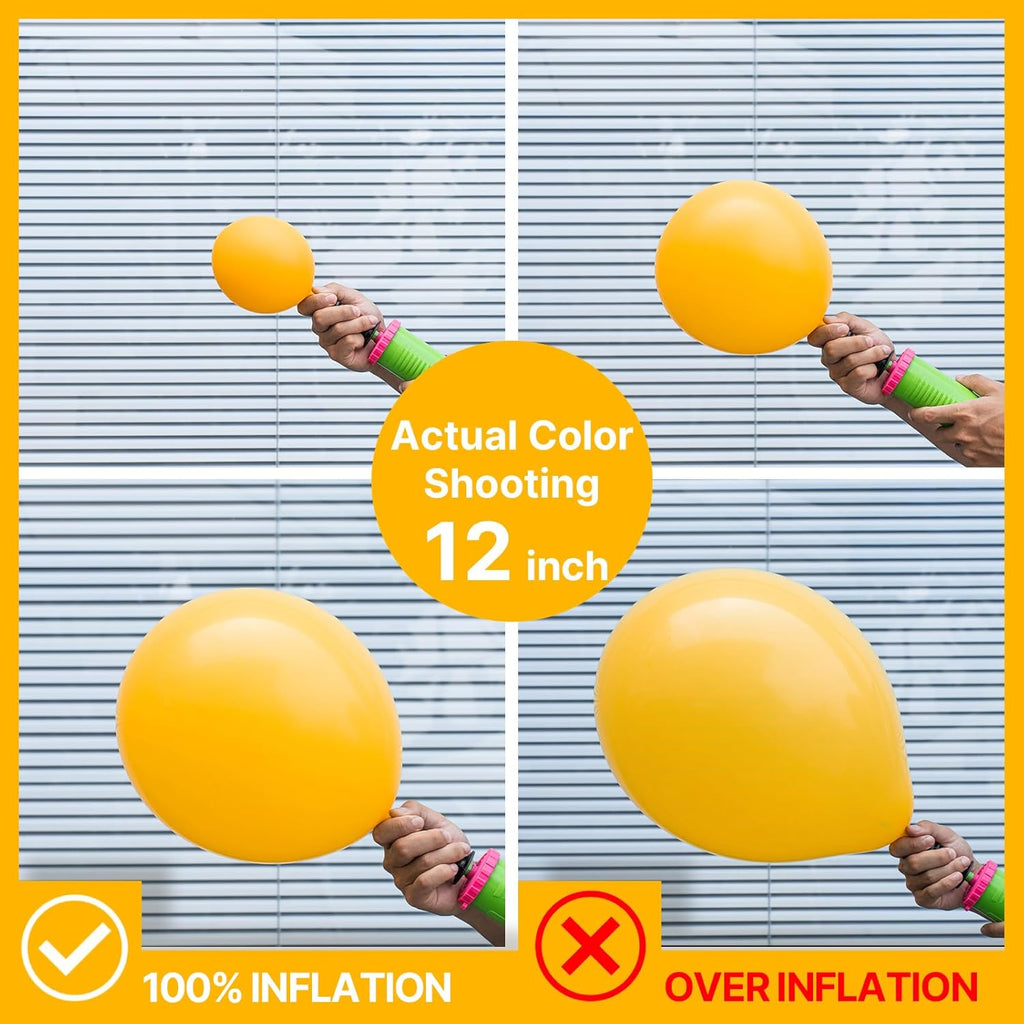PartyWoo Mustard Yellow Balloons - 50pcs 12 Inch for Birthday, Graduation & Baby Showers
