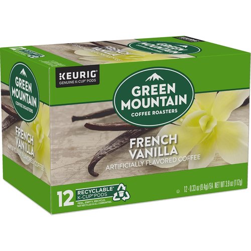 Green Mountain Coffee Roasters French Vanilla K-Cup Pods - Light Roast Coffee, 12 Count