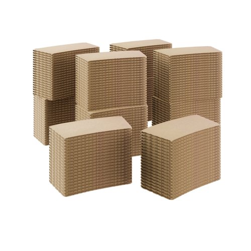 Homelance Sleeves Coffee 200 Pcs – Corrugated Brown Kraft Paper Cups Sleeves Fit 12oz, 16oz, 20oz, 22oz & 24oz Cups – Recyclable & Disposable – Perfect for Hot Drinks in Cafes & Offices (PACK OF 200)