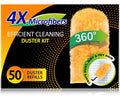 Duster Refills 50 Counts, 360° Heavy Duty Multi Surface Duster Refills for Cleaning, Compatible with Swiffer Dusters