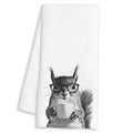 FTKBGHY Funny Squirrel Coffee Kitchen Towels, Gifts for Squirrel Lovers, Animal Lover Gifts Decorative Dish Hand Tea Towels for Kitchen Coffee Bar Decor, 16x24 Inch