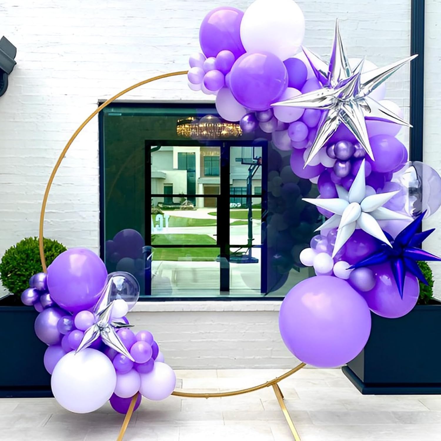 Voircoloria 90-Pack Purple Balloons - Versatile Sizes for Halloween, Graduation, Weddings & Parties