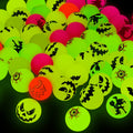Deekin 500 Pcs Halloween Bouncing Ball, Glow in the Dark Bouncy Party Favors Supplies, Small Bouncy Balls, Rubber Halloween Balls for Boys and Girls Birthday Party Gifts Game Prizes, 0.98 Inch
