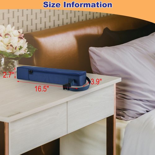 Beautyflier Portable Steamer Bag for Travel Steam Iron, Travel Carrying Bag for Handheld Iron, Handheld Steamer Case Organizer with Hanging Buckle Strap, Fits Travel, Bag Only (Dark Blue)
