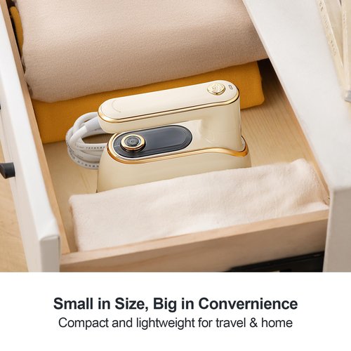 Travel Steamer for Clothes Portable Rotary Garment Iron 1200W Small Travel Steam Iron for Home, Dorm, College, 150ml Water Tank, Foldable Wrinkle Remover 120V, 1 Piece