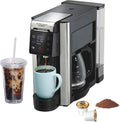 Hamilton Beach FlexBrew 5-in-1 Coffee Maker - Programmable Hot & Iced Brew, 12 Cup Capacity, Black