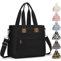 Insulated Lunch Box for Women & Men - Large Thermal Lunch Bag Women with Removable Shoulder Strap, Reusable Lunch Cooler Tote Bags Purse for Adults Work, Picnic, Hiking, Beach, Travel, Medium，Black