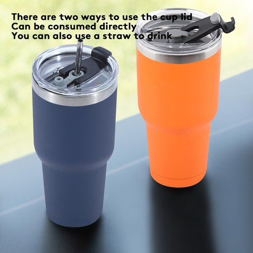 GCVV 16 Pack 30oz Insulated Tumbler with Lids and Straw, Stainless Steel Travel Coffee Tumbler,Powder Coated Travel Mug (Mixed color)