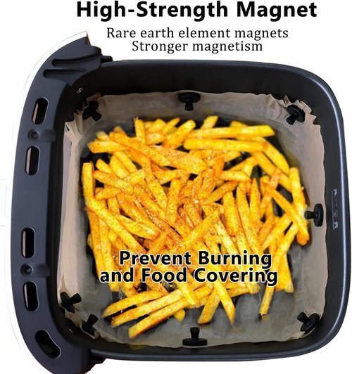 **Air Fryer Magnets | Silicone Full Enclosed, 100% BPA Free & Waterproof - 8 Pack for Safe Cooking**