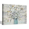 SD SOFT DANCE Abstract Flower Canvas Wall Art - Floral Bouquet in Vase Picture with Gold Foil Accent, Botanical Painting Decor for Living Room Bedroom, Modern Farmhouse Artwork Ready to Hang, 36"x24"