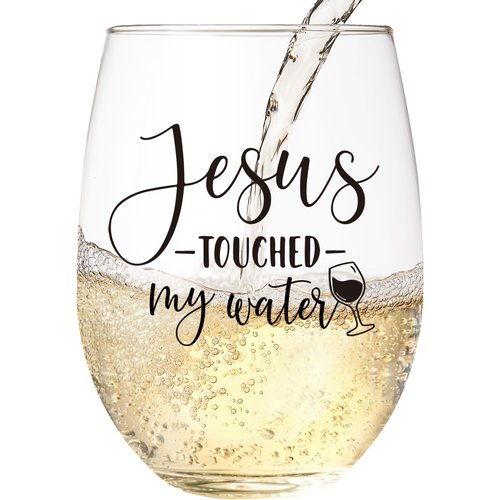 LITTLEBIGGER Friendship Gifts for Women – Christmas Wine Glasses – 15 oz Scratch-Resistant Wine Glass, Birthday Gifts for Women, Mom, Sisters, Friends, Gifts for Christians