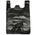 YYaaloa 100 pcs Black Trash Bags with Handles - 14x22 Super Thick 1.8mil Plastic Rubbish Bags for Office, Picnic, Kitchen, Bulk Use
