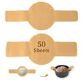 Parchment Bread Sling for Dutch Oven, BlissBoard Disposable Bread Baking Mat with Long Handles, 50 Pcs Unbleached Parchment Paper for Air Fryer, Sourdough Transfer