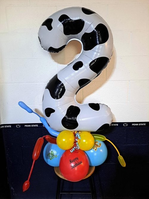 Cow Print 7 Balloon - 40 Inch Birthday Party Decoration for 7th Birthday Celebration