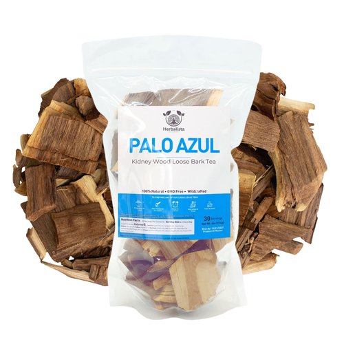 Herbalista - Premium Palo Azul Tea 4 oz (113g) | Kidney Wood Blue Stick Herbal Tea | Natural Kidney Support & Teatox | 60+ Cups | Loose Bark Resealable Bag Wildcrafted