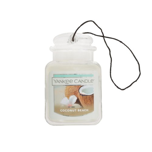 Yankee Candle Car Jar Ultimate, Coconut Beach, 0.96 OZ (Pack of 3)