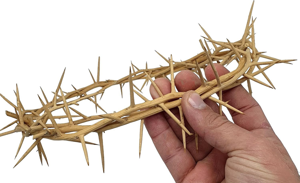 ZULUF Crown of Thorns Ornament - Authentic 7.5" Holy Land Gift from Bethlehem | Passion of Christ