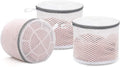 Muchfun Bra Wash Bags - 3Pcs Honeycomb Mesh Laundry Bags for Delicates | 7 x 7 x 6 Inches