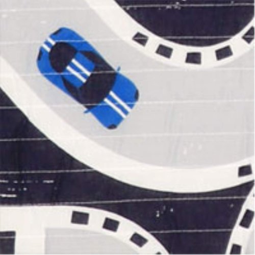 Lush Decor Car Tracks Reversible Sherpa Throw Blanket for Kids - 60” x 50”, Navy