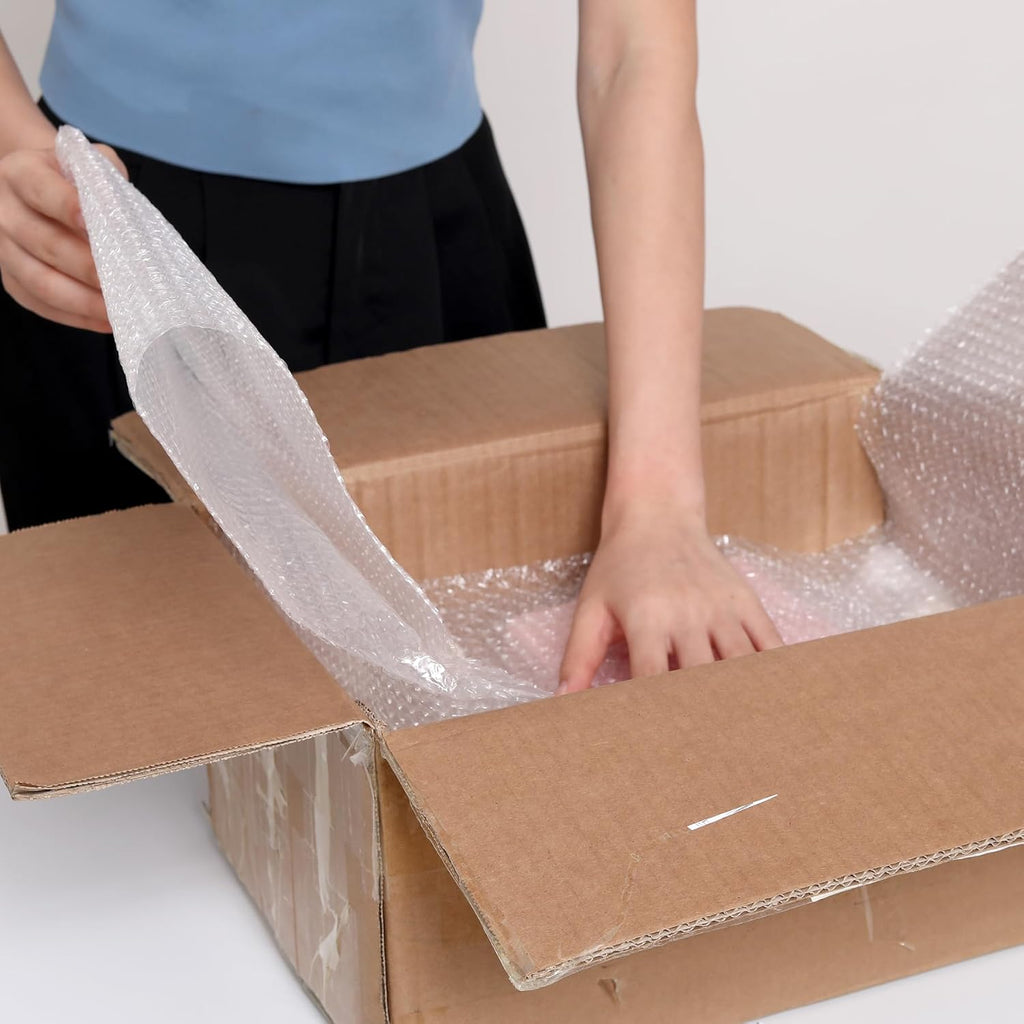 Wanguagua Bubble Packing Wrap - 2 Pack 12 Inch x 72 Ft for Moving & Shipping | Perforated Every 12”