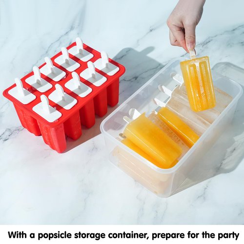 10 PCS Reusable Ice Pop Sticks – Compatible with 10-Cavity Miaowoof Popsicle Molds, Plastic Sticks for Homemade Popsicles, Food-Grade & BPA-Free