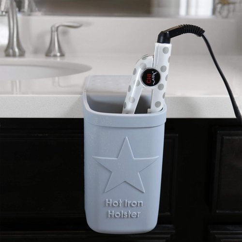 Hot Iron Holster - Adhesive-Free Silicone Storage Pocket for Travel | Heat Resistant to 500°F | Perfect for Curling Irons & Hair Straighteners