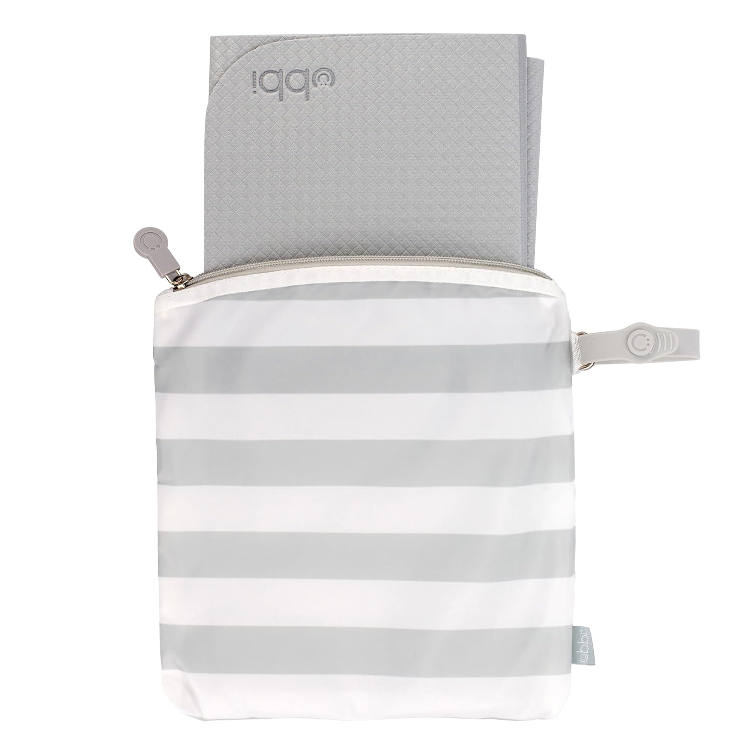 Ubbi Portable Changing Mat - Soft & Comfortable Diaper Bag Accessory for Newborns | Easy to Clean, Gray