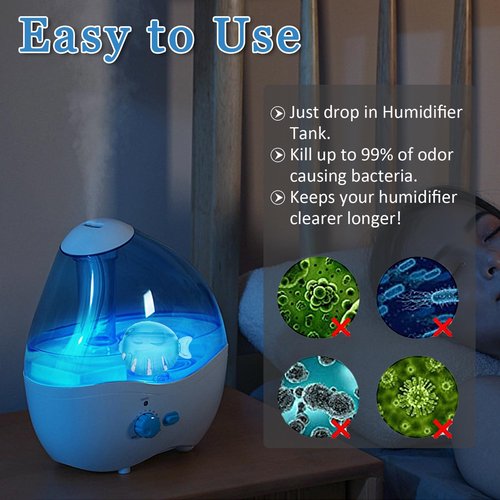 FITORCH Humidifier Cleaner, Humidifier Cleaning Fish for Humidifiers & Fish Tanks, Purifies Water, Prevents Hard Water Build Up, Eliminates White Dust Odours, 10PCS, Blue, PB-23