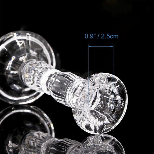 Clear Crystal Candle Stick Holders by [Brand Name] | 3-Pack for Taper Candles, Weddings & Parties