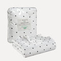 LANE LINEN Warm Blankets for Winters Queen Size - Lightweight Winter Blanket with Rayon Derived from Eucalyptus - Soft, Cool & Breathable - Cold Bed Blanket for Winter - 88"x90",Black Polka Dot
