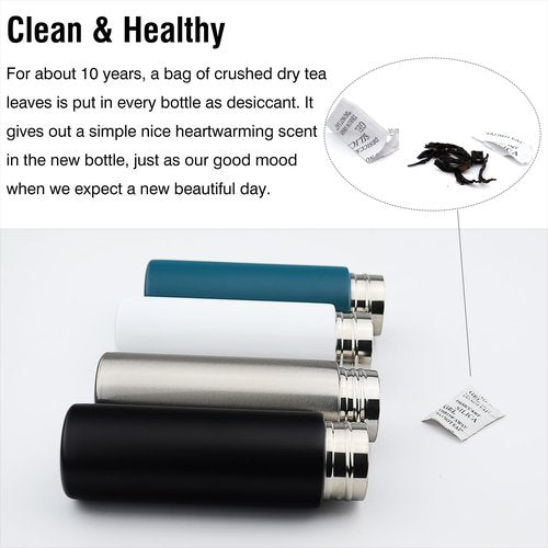 Dxobay Cute Small Water Bottle, 4.4 Fl. Oz, Pack of 4, Mini Slim Flask for Kids Lunchbox, Portable Skinny Purse Water Bottle, Vacuum Insulated Reusable Leak Proof Stainless Steel Cup