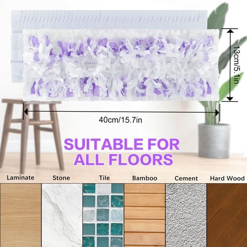 20 Count ‌Disposable Heavy-Duty Power Mop Pads Refills for Swiffer Power Mop ,Replacement Floor Cleaning Refills, Non-Washable & Unscented, Compatible with Swiffer PowerMop (only Pads,no Machine)