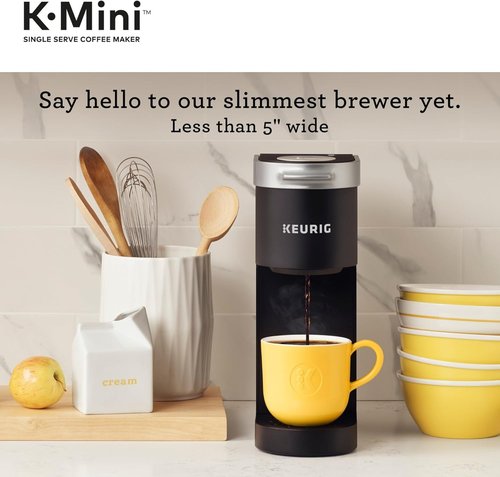 Keurig K-Mini Coffee Maker - Single Serve K-Cup Pod Brewer for Small Spaces | 6 to 12oz, Black