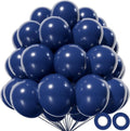 KAWKALSH 12-Inch Navy Blue Balloon Pack - 110 Thickened Latex Helium Balloons for Parties & Events