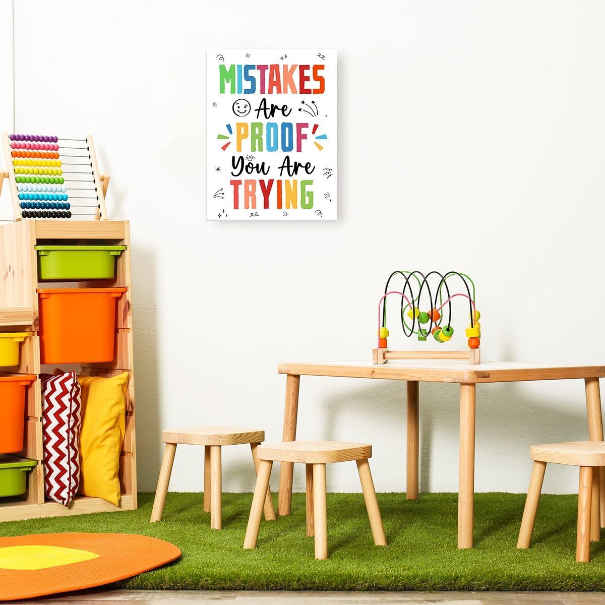 Regine Switzerland Motivational Canvas Wall Art - Inspirational Mental Health Decor for Classroom & Office