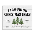 Stupell Industries 'White Farmhouse Christmas Tree Sign'| Canvas Art