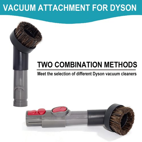 Horse Hair 1.25" Vacuum Brush Attachment Hose Adapter Compatible with Dyson V15 V11 V10 V8 V7 V6 Vacuum Cleaner