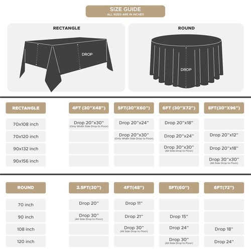 Fitable 6 Pack Sage Green Rectangle Table Clothes - 90 x 156 Inch - Wrinkle and Stain Resistant Fabric Tablecloths, Washable Polyester Table Covers for Wedding, Party, Banquet, Formal Events