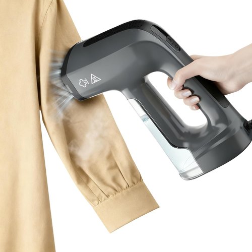 GHORA Handheld Vacuum Steamer for Clothes - 3500Pa Strong Suction & Portable Travel Iron (110-120V)